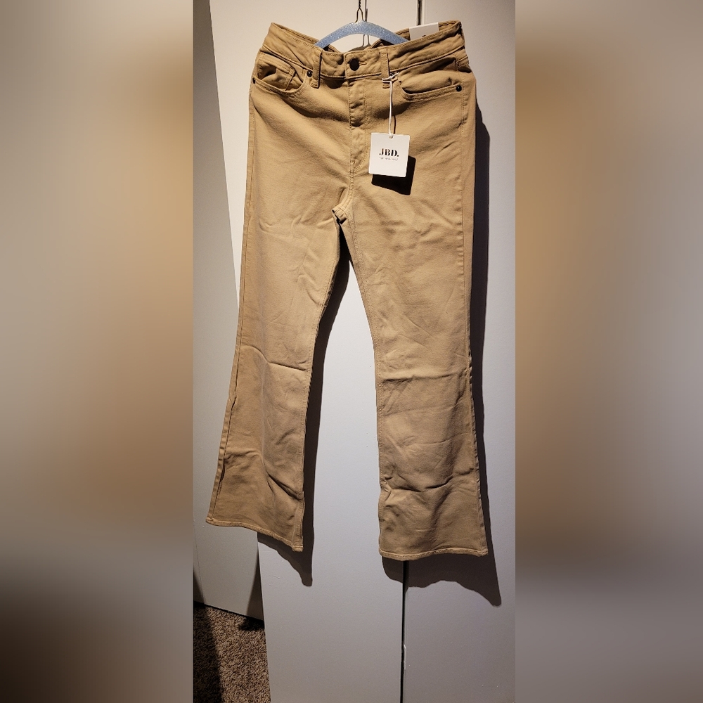 J Brand Tan Flared Pants